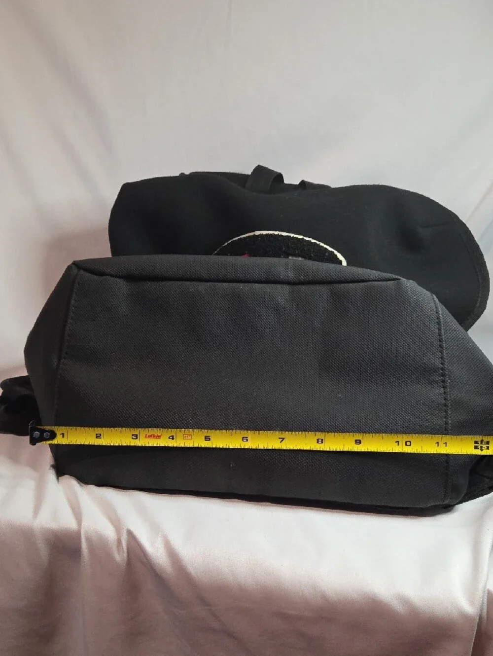 Champion Black Backpack with Red & White Logo Accent